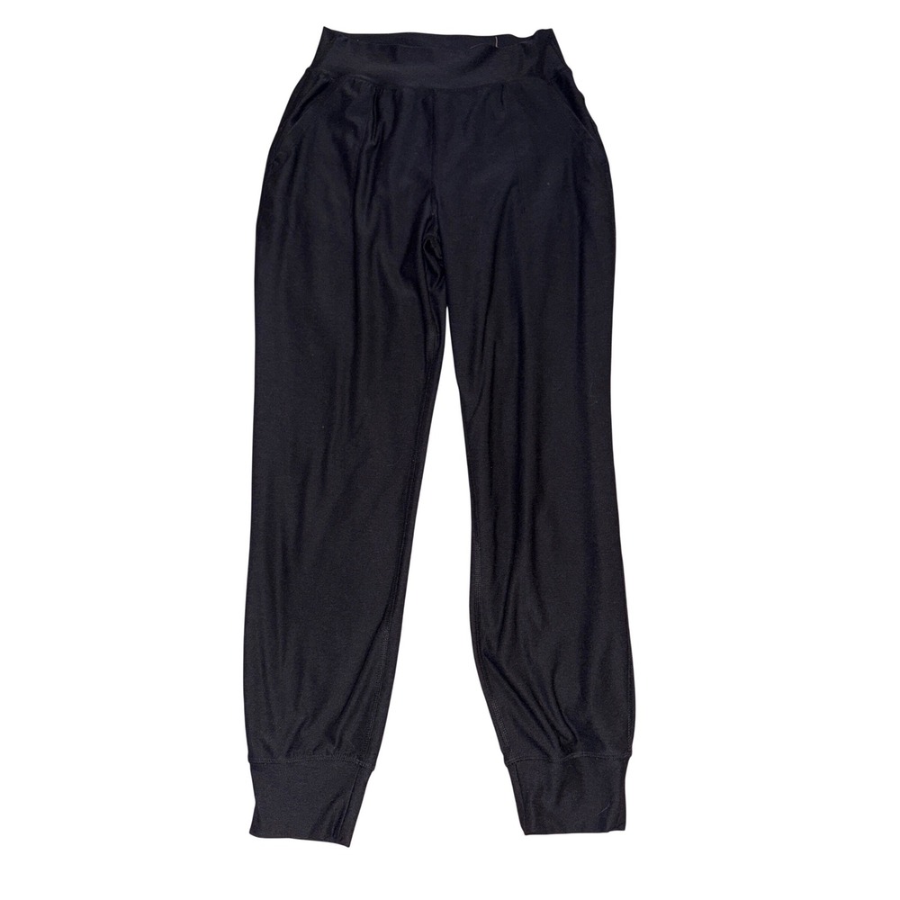 Old Navy Active Womens Black Jogger Pants High Rise Go-Dry Cloud+, Size Small - Picture 1 of 8